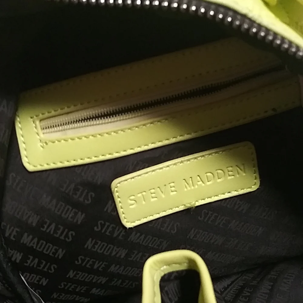 Steve madden neon backpack.